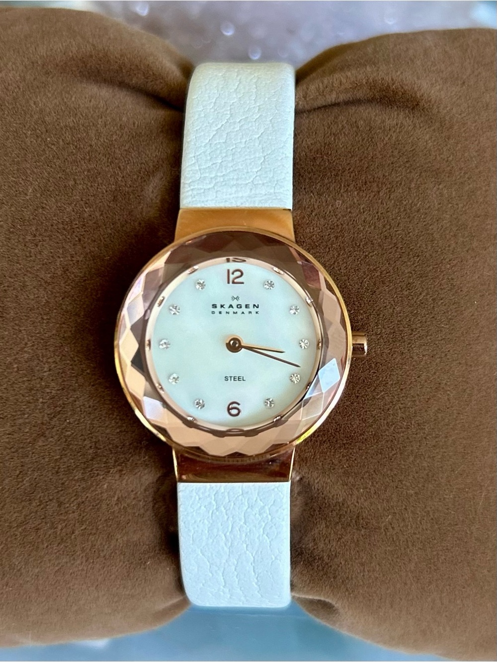 Skagen SKW2769 Leonora Ladies Rose Gold Watch with Leather Band